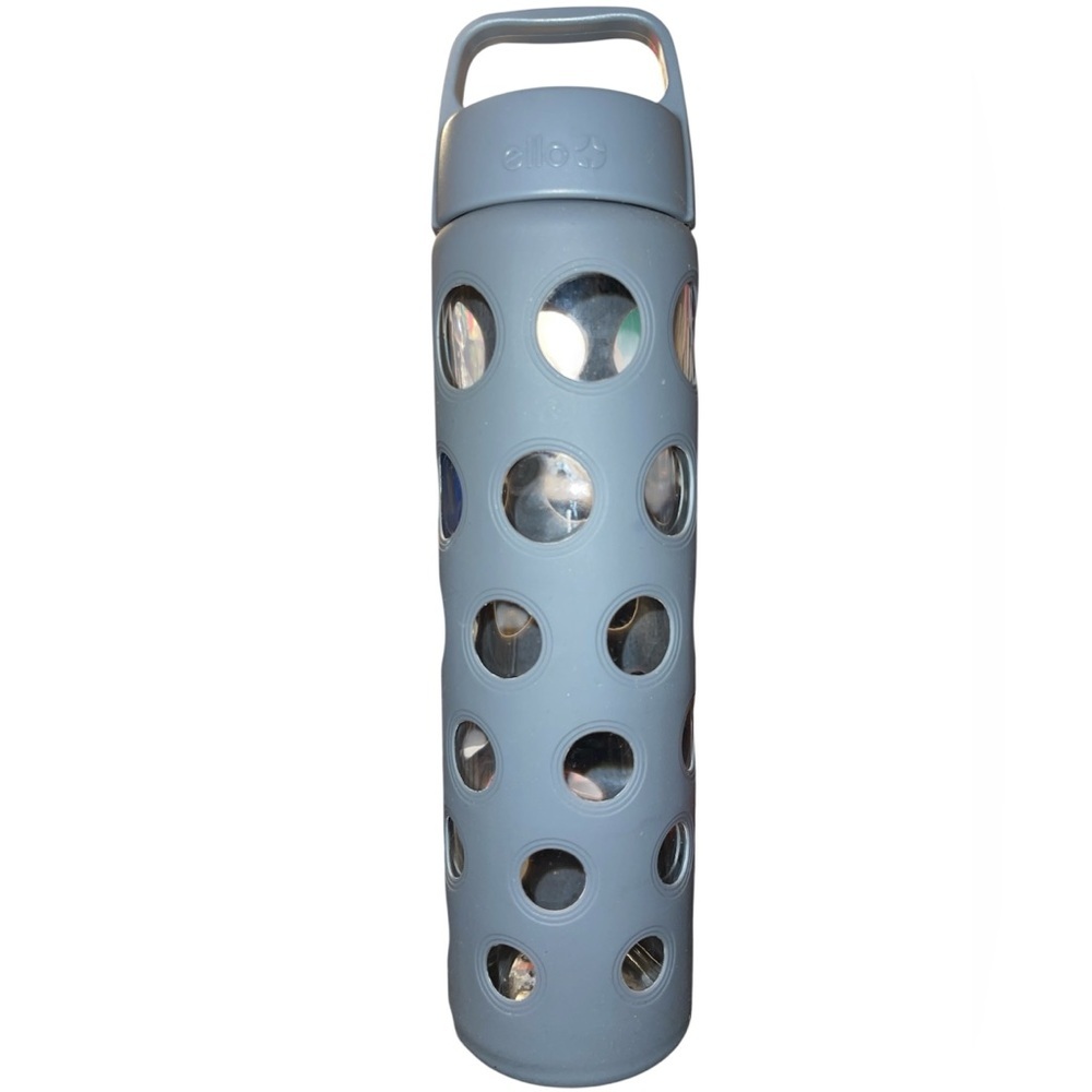 🏷️ Ello Gray Silicon Wrapped Glass Water Bottle 20oz